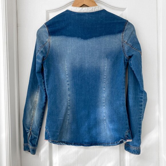 🎬✨Umbrella Academy - Zara TRAFALUC - Denim Jacket/Button Up Cotton Shirt - Picture 2 of 12